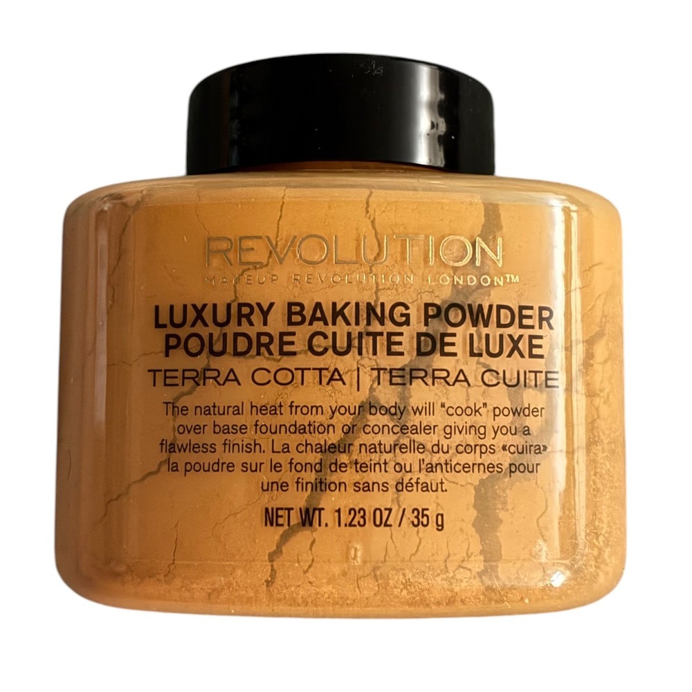 Makeup Revolution Luxury Baking Powder Terra Cotta Loose Setting Powder 1.23oz